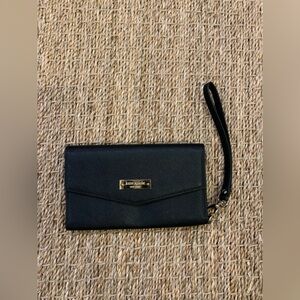 KATE SPADE wallet cellphone holder wristlet black wallet